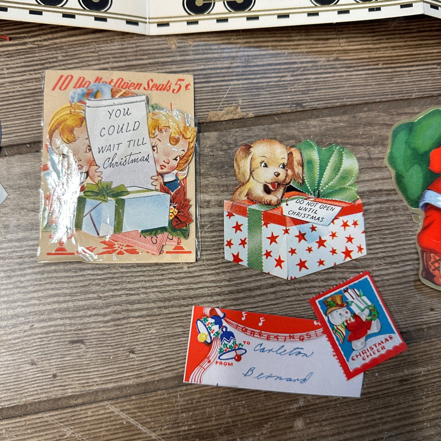 Vintage Lot of Christmas Trains Henri Fayette Diecut Cards Sticekrs Japan Banner