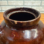 BROWN RED WING 7" PRESERVE JUG  MINNESOTA STONEWARE CO. RED WING, BOTTOM MARK