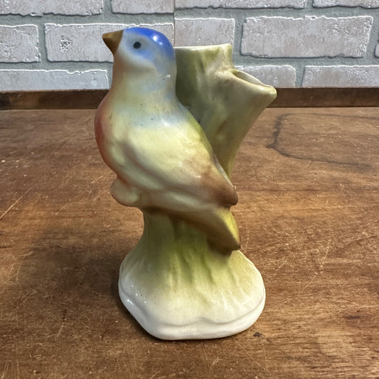 Vintage 1930's Czechoslovakia Slovakia Song Bird 2-Bud Vase