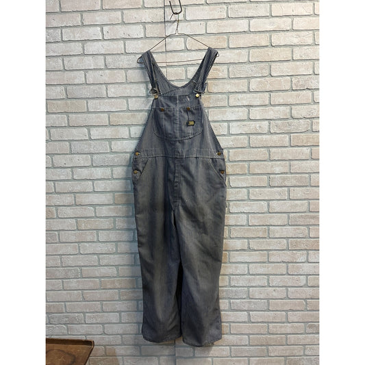 Vintage Sears Roebuck Toughskins Union Made Striped Overalls Workwear