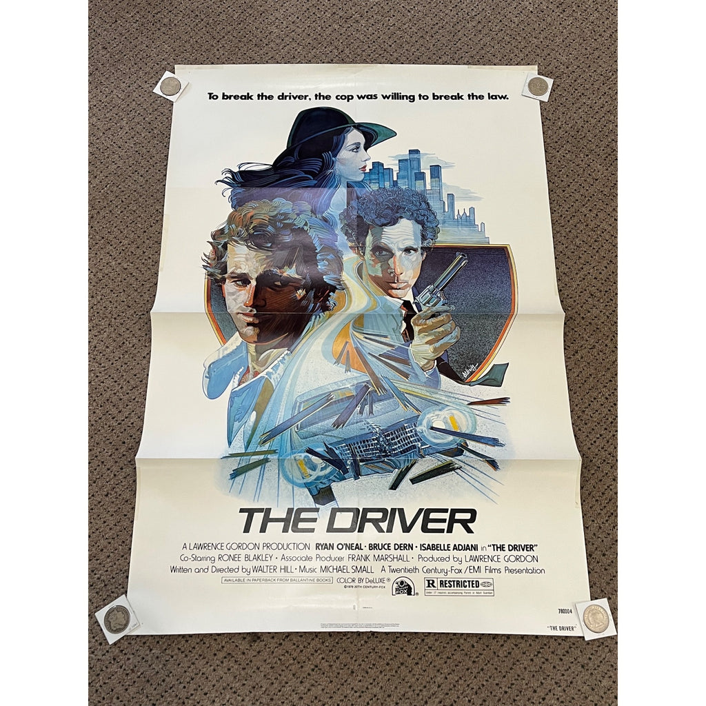 Vintage 1978 The Driver One-Sheet Original Movie Poster 27x41