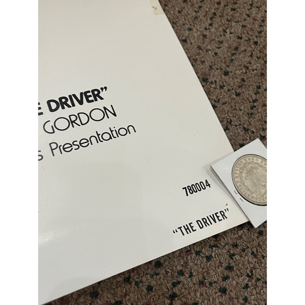 Vintage 1978 The Driver One-Sheet Original Movie Poster 27x41