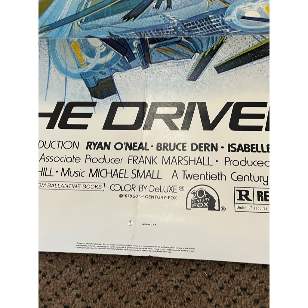 Vintage 1978 The Driver One-Sheet Original Movie Poster 27x41