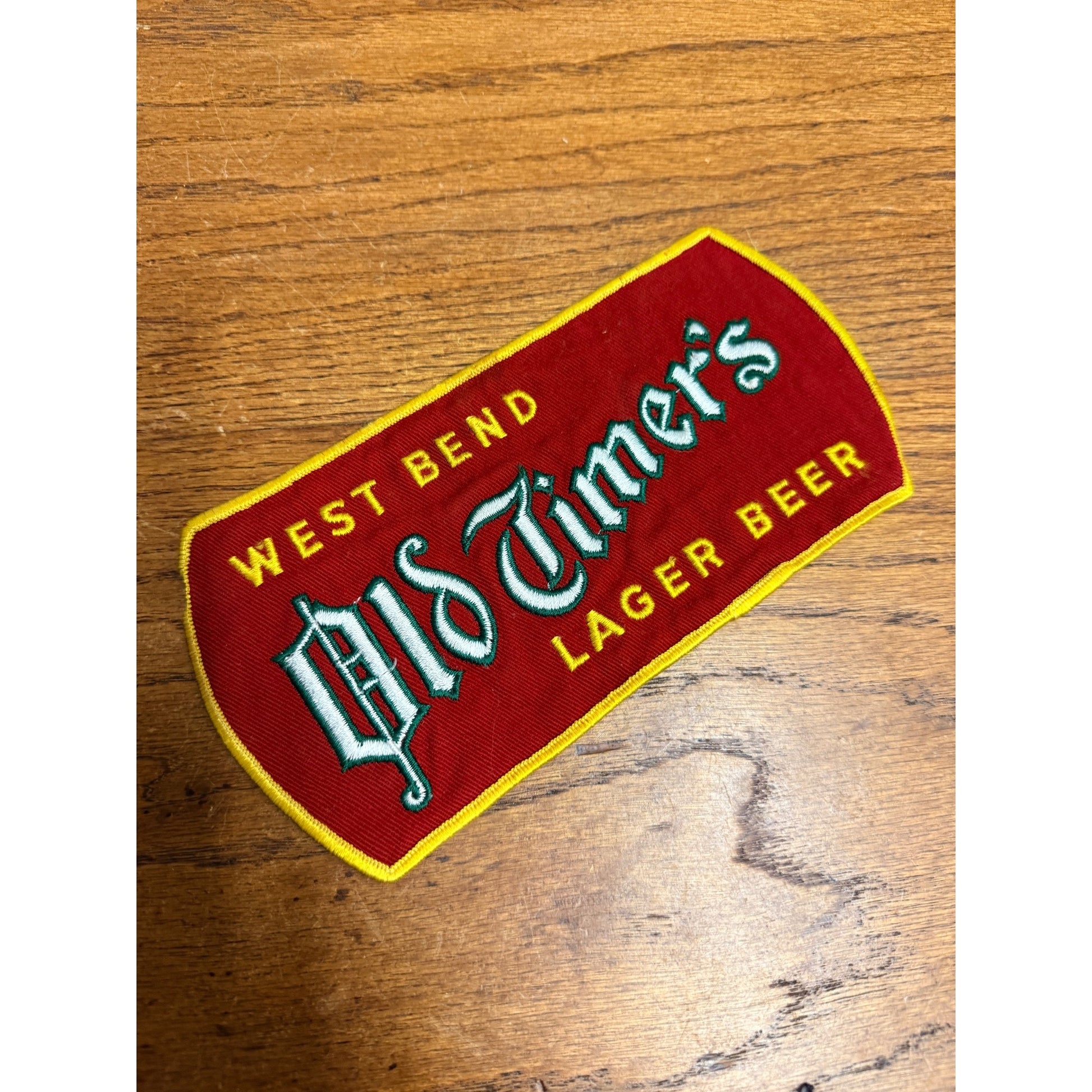Vintage West Bend Lithia Brewing Co. Beer Truck Driver's Jacket Patch JUMBO