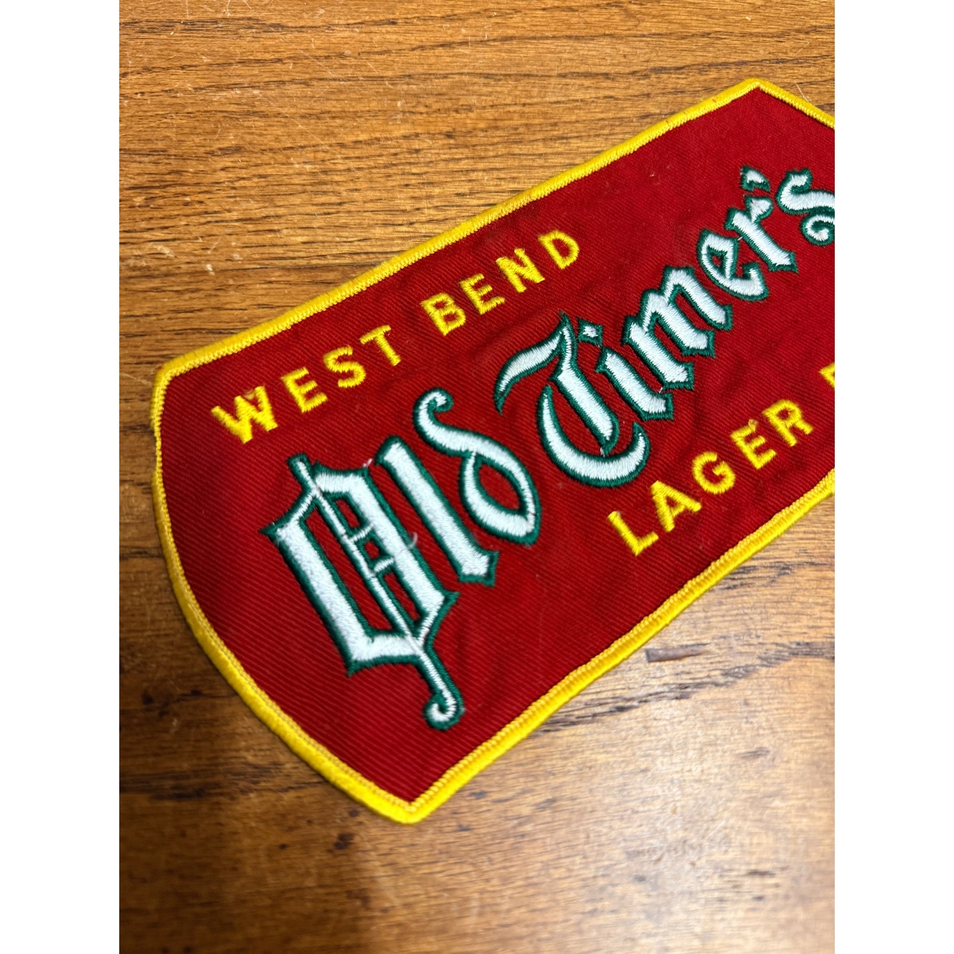 Vintage West Bend Lithia Brewing Co. Beer Truck Driver's Jacket Patch JUMBO