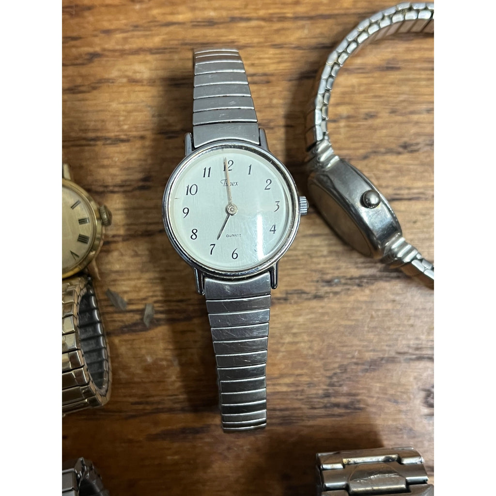 Vintage Lot Mens & Ladies Wrist Watches Parts/Repair Seiko Timex ++