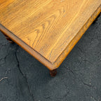Antique Primitive 19th c. Small Oak Farmhouse Table Kitchen Console 1900s