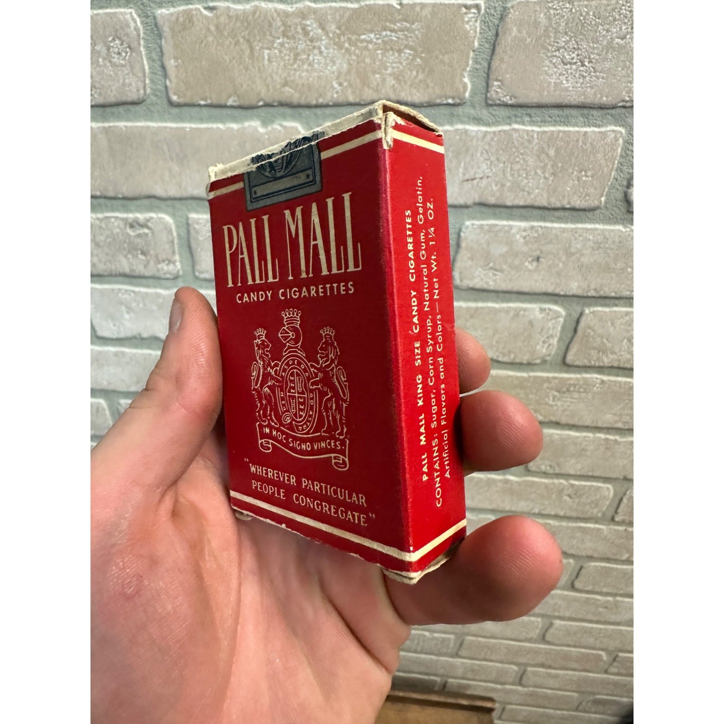 VINTAGE 1950S PALL MALL CANDY CIGARETTES BOX EMPTY MILWAUKEE ADVERTISING