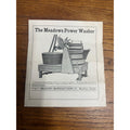 Meadows Manufacturing Co. Illinois Power Washer Washing Machine Advertisement