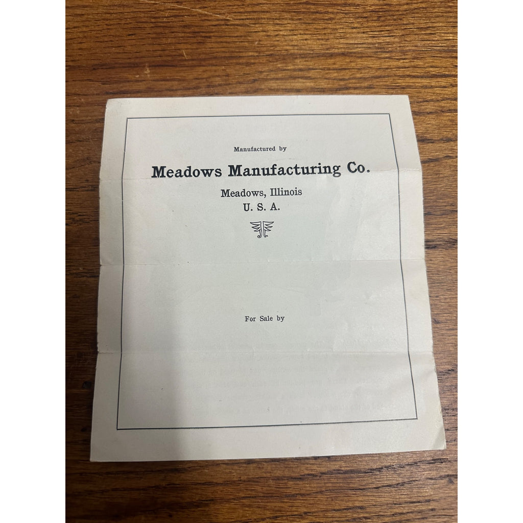 Meadows Manufacturing Co. Illinois Power Washer Washing Machine Advertisement
