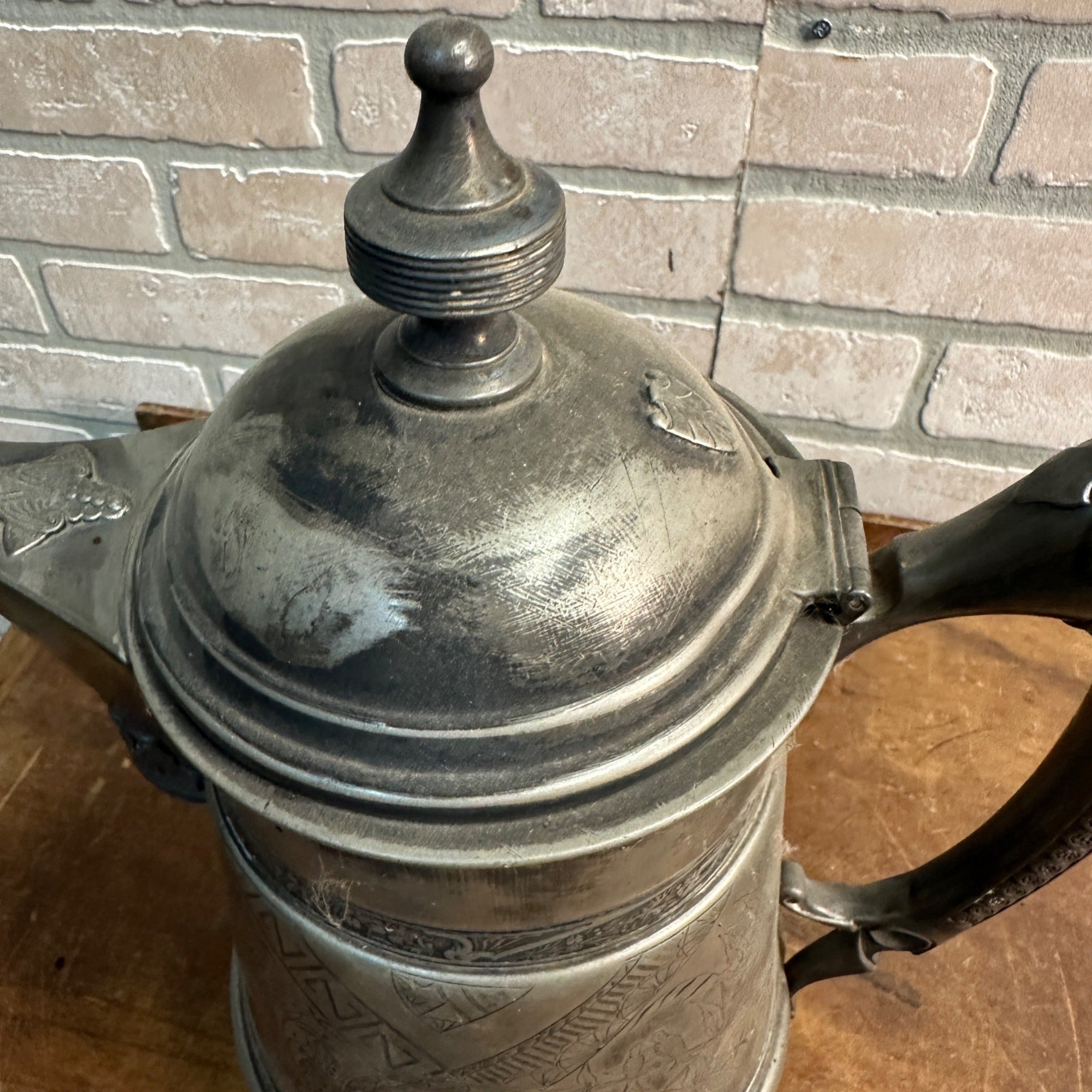 ANTIQUE WILCOX SILVER PLATE PORCELAIN LINED CARAFE WATER COFFEE PITCHER VICTORIAN