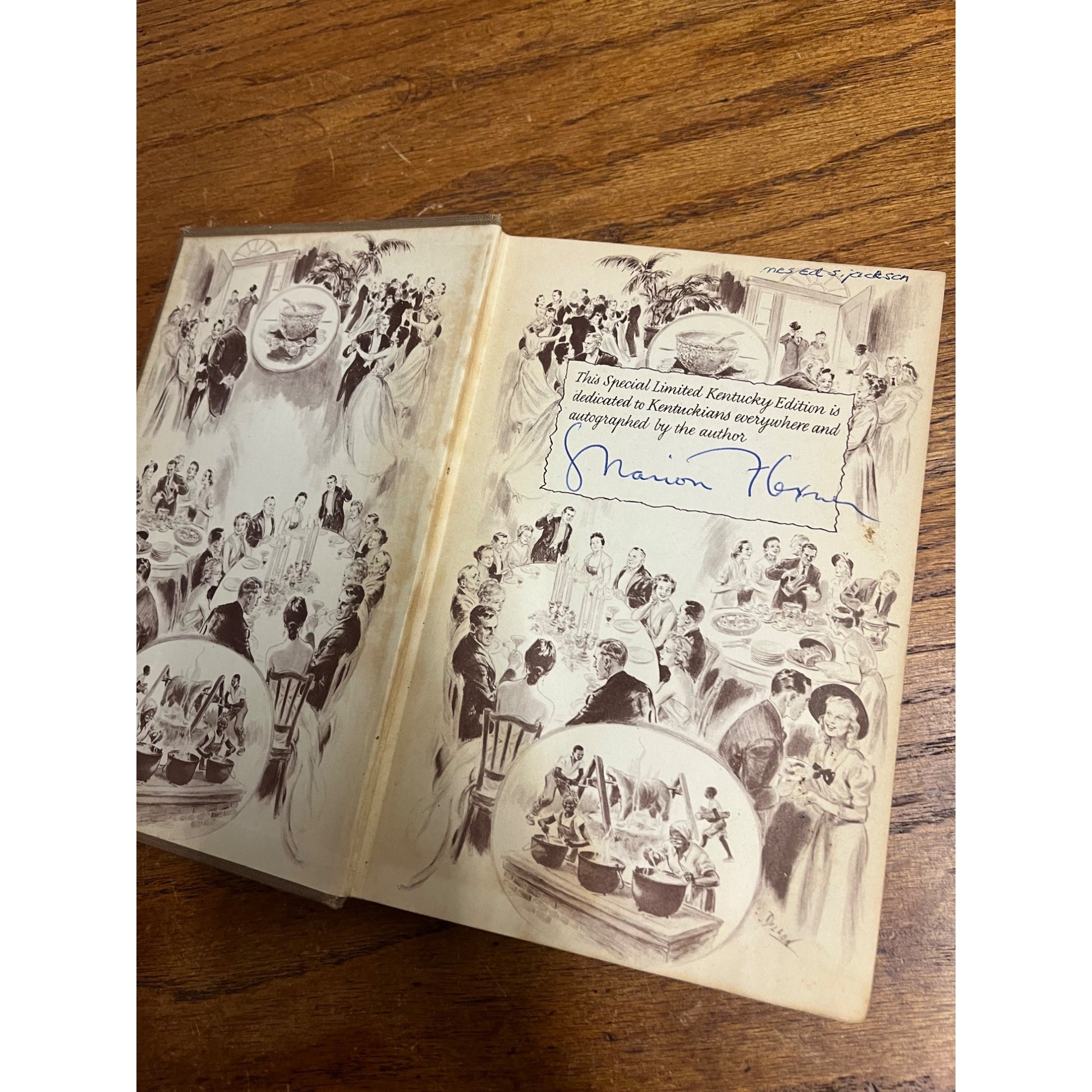 Out of Kentucky Kitchens By Marion Flexner 1949 Hardcover Book