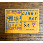 Original 1959 Churchill Downs Kentucky Derby Clubhouse Box Seat Ticket Vintage