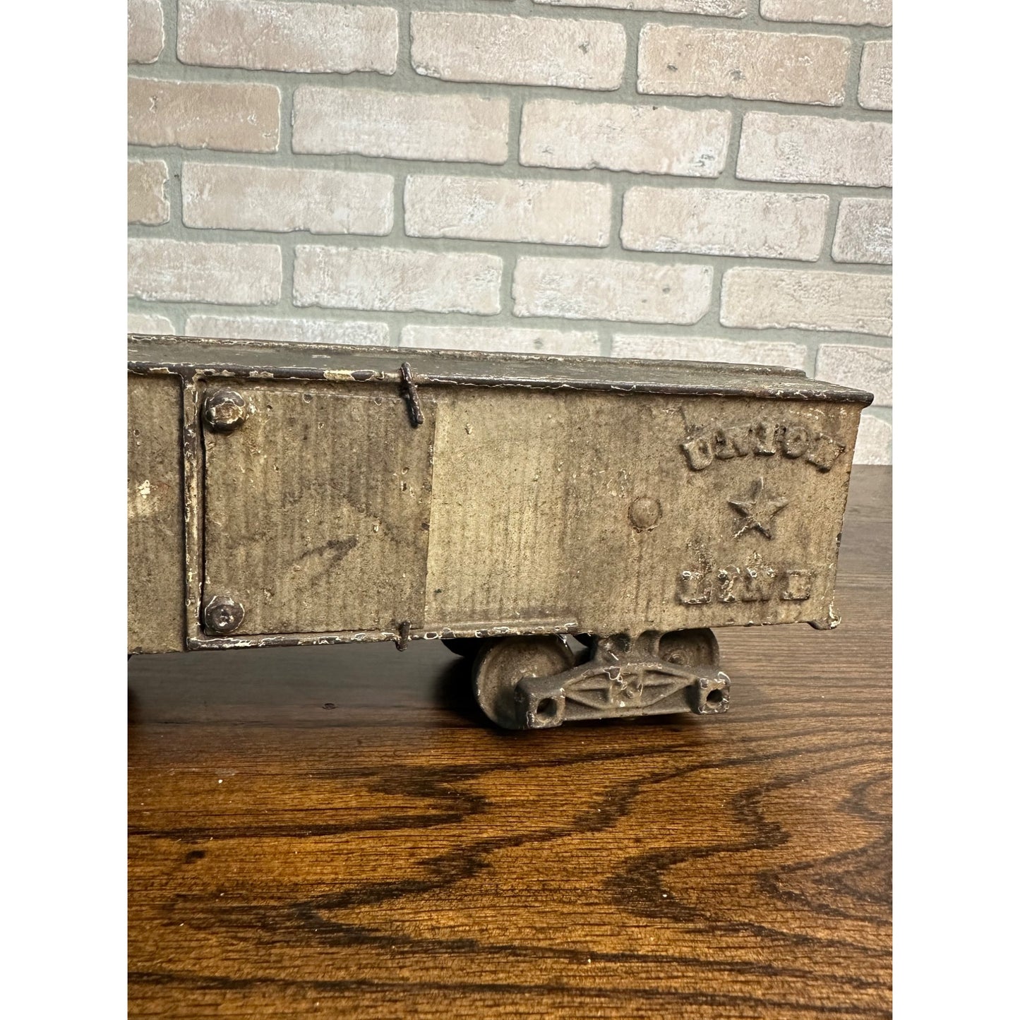 Antique Original 1800s Ives Cast Iron Union Line Railroad Train Box Car