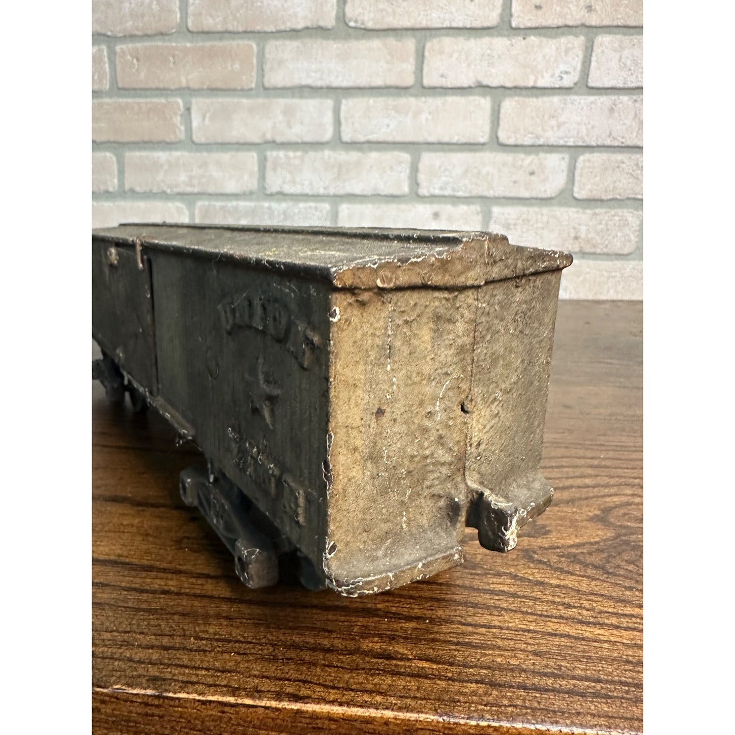 Antique Original 1800s Ives Cast Iron Union Line Railroad Train Box Car