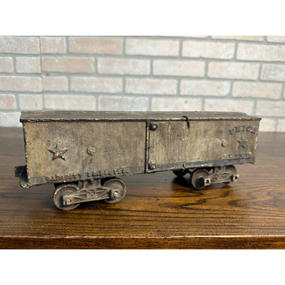 Antique Original 1800s Ives Cast Iron Union Line Railroad Train Box Car