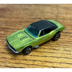 Vintage Hot Wheels Redlines 1967 Custom Camaro Antifreeze Balck Roof HK - Clean