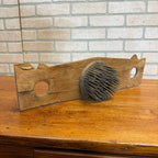 1800s Flax Hatchel Folk Art Linen Thread Comb Card Antique Primitive Early Wooden