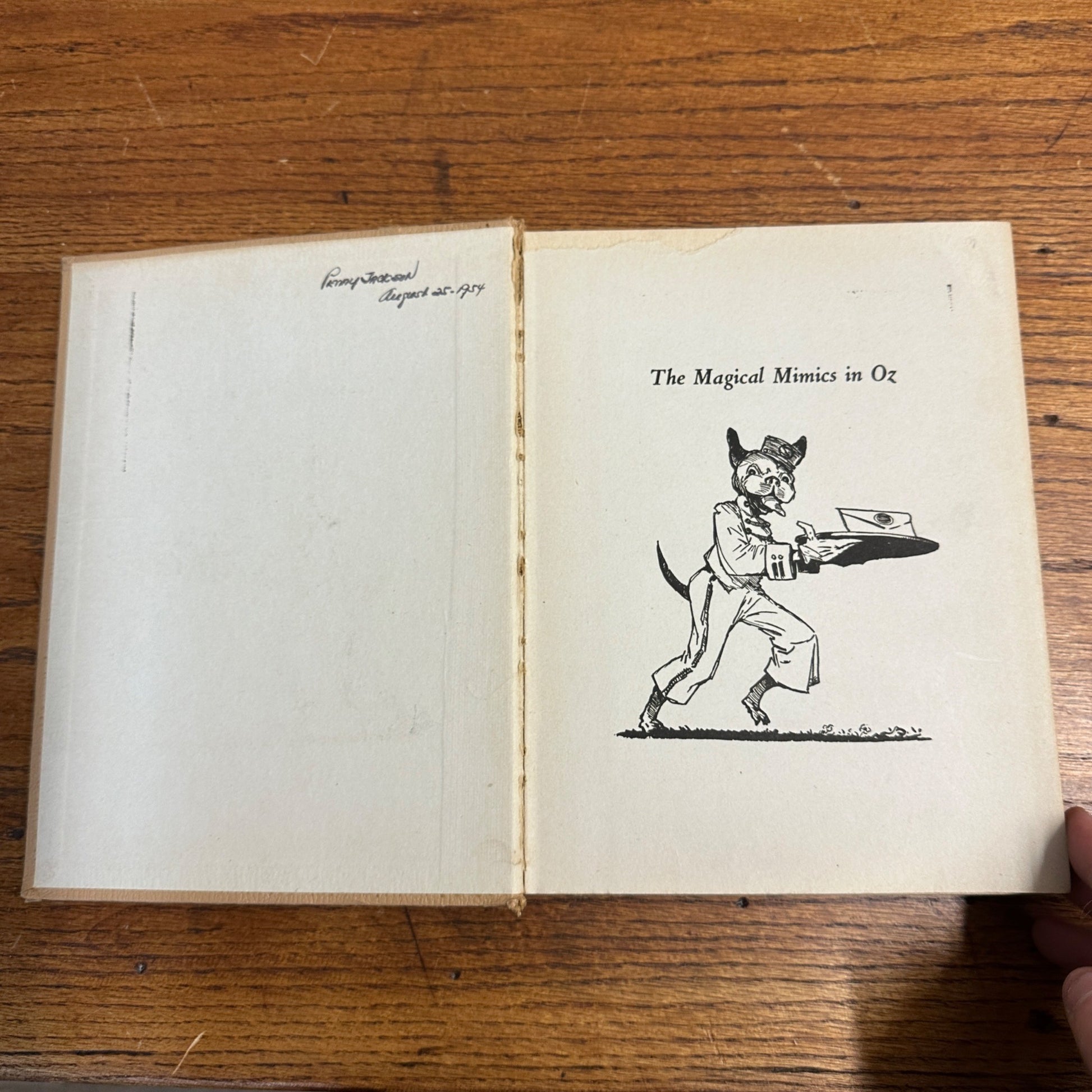 1946 vintage Magical Mimics in OZ Jack Snow based on L. Frank Baum HC Reilly Lee