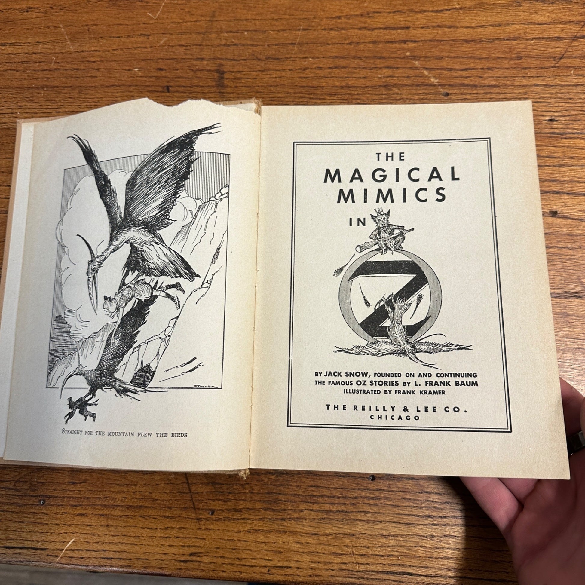1946 vintage Magical Mimics in OZ Jack Snow based on L. Frank Baum HC Reilly Lee