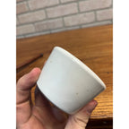 Vintage Apothecary 3" Round White Porcelain Mortar & Wood Pestle