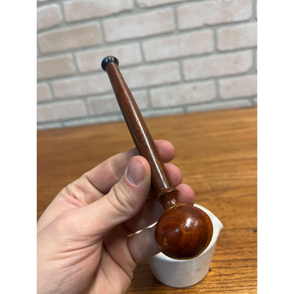 Vintage Apothecary 3" Round White Porcelain Mortar & Wood Pestle