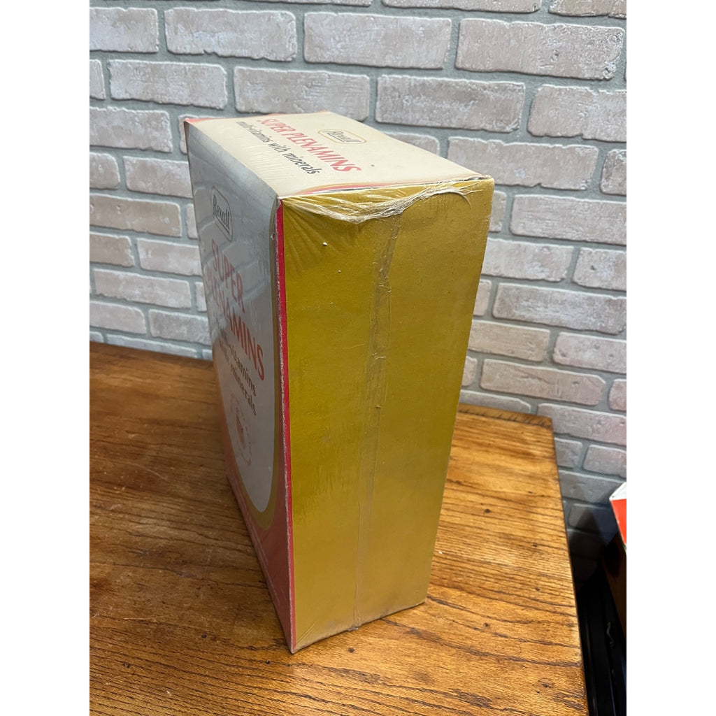 Vintage Rexall Plenamins Medicine Drug Store HUGE Box Display Advertising Sign