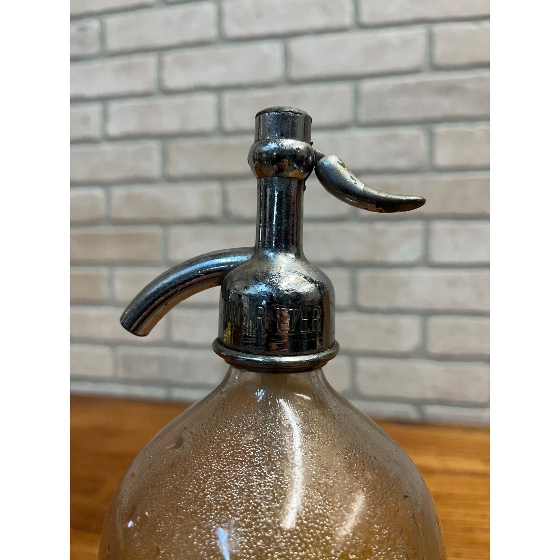 Vintage Ritter's Victoria Springs Cedarburg Wisconsin Seltzer Bottle Wis WI