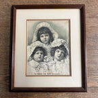 Antique 1800s Victorian Hood's Sarsaparilla Advertising Framed Sign "Our Mother's Took..."
