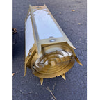 Vintage Gothic Revival Church Pendant Light Fixtures -- Pair