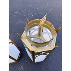 Vintage Gothic Revival Church Pendant Light Fixtures -- Pair