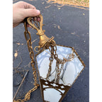 Vintage Gothic Revival Church Pendant Light Fixtures -- Pair