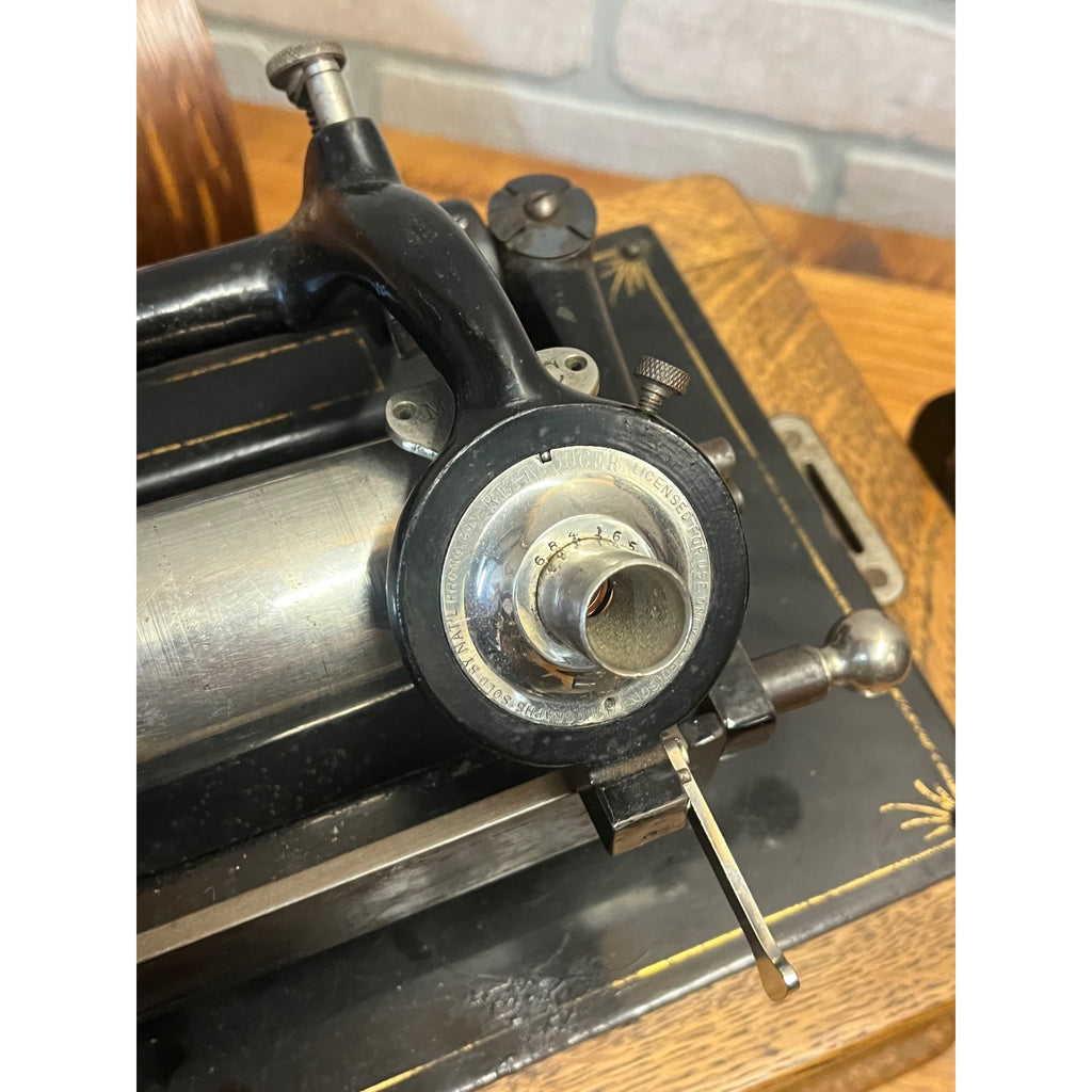 Antique Edison Home Cylinder Phonograph w/ Horn Model B Reproducer - Repair