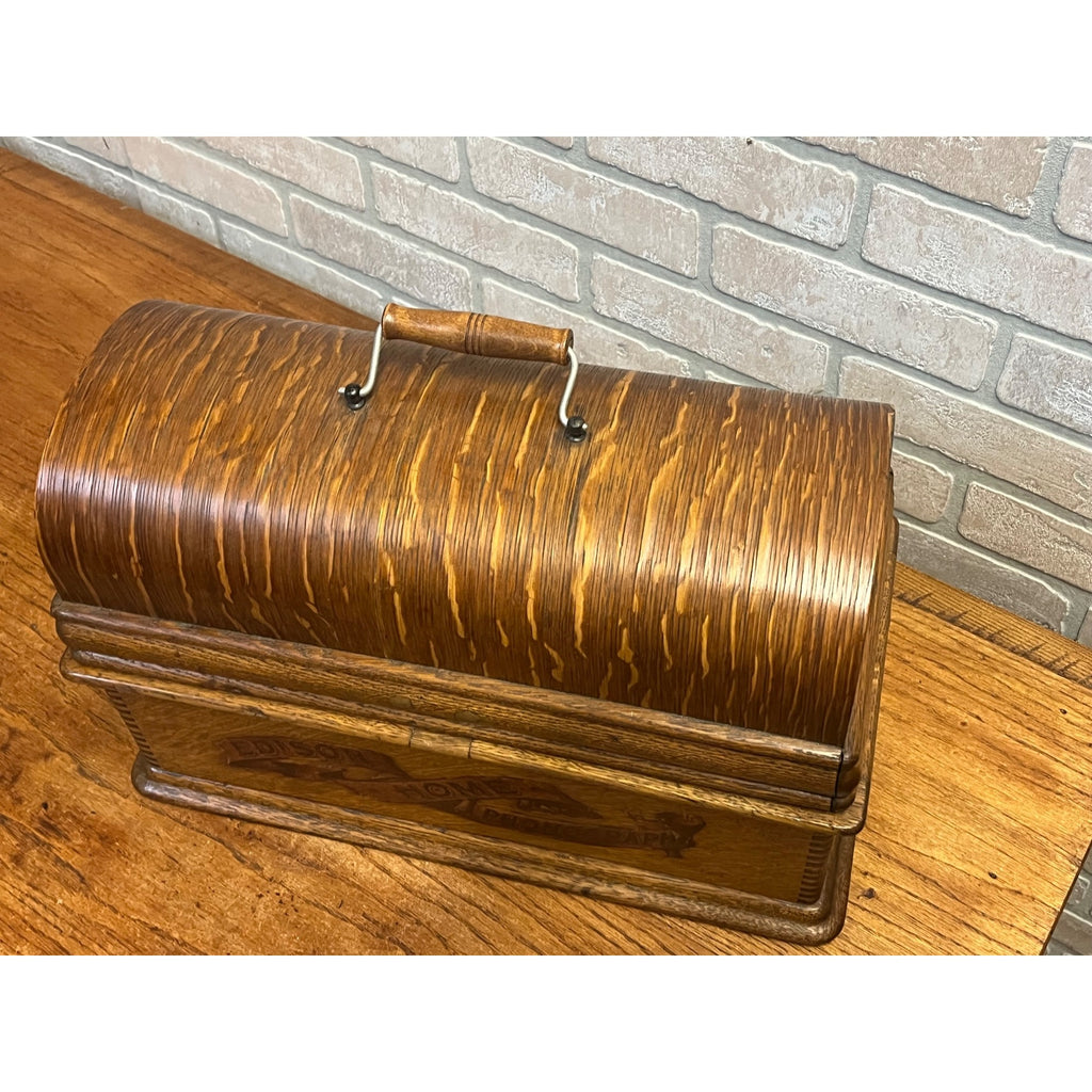 Antique Edison Home Cylinder Phonograph w/ Horn Model B Reproducer - Repair