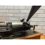 Antique Edison Home Cylinder Phonograph w/ Horn Model B Reproducer - Repair