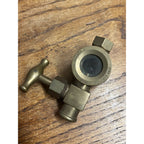 Vintage Brass Lubricator Sight Glass Valve Lunkenheimer Co. Visible Steam Engine