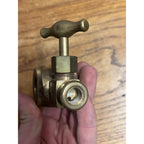 Vintage Brass Lubricator Sight Glass Valve Lunkenheimer Co. Visible Steam Engine