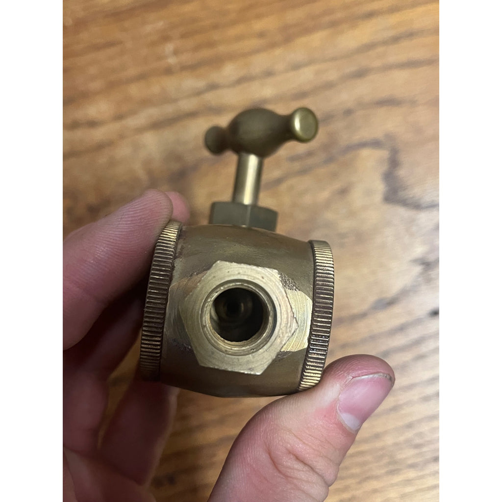 Vintage Brass Lubricator Sight Glass Valve Lunkenheimer Co. Visible Steam Engine