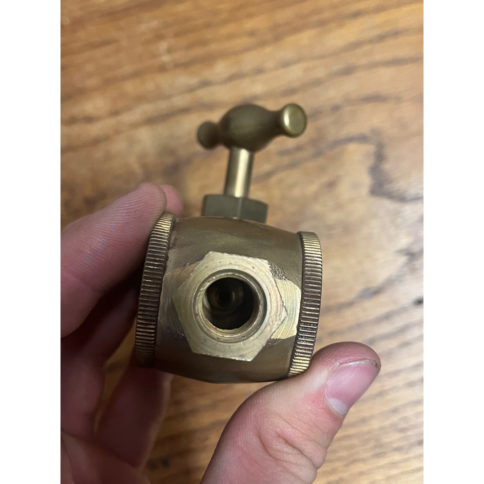 Vintage Brass Lubricator Sight Glass Valve Lunkenheimer Co. Visible Steam Engine