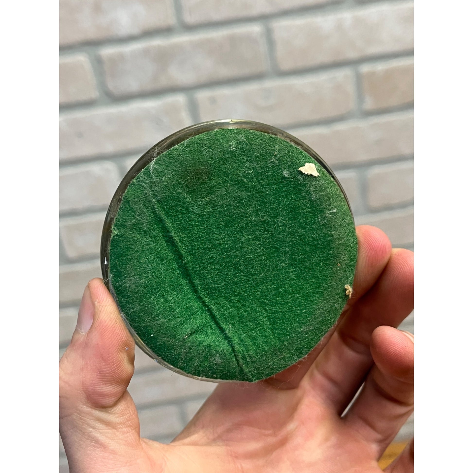 Vintage 1930s RCA Victor Nipper Dog Advertising Glass Paperweight RARE