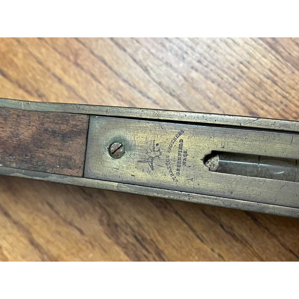 Antique Stratton Brothers No.1 Mahogany & Brass 28" Carpenter Level