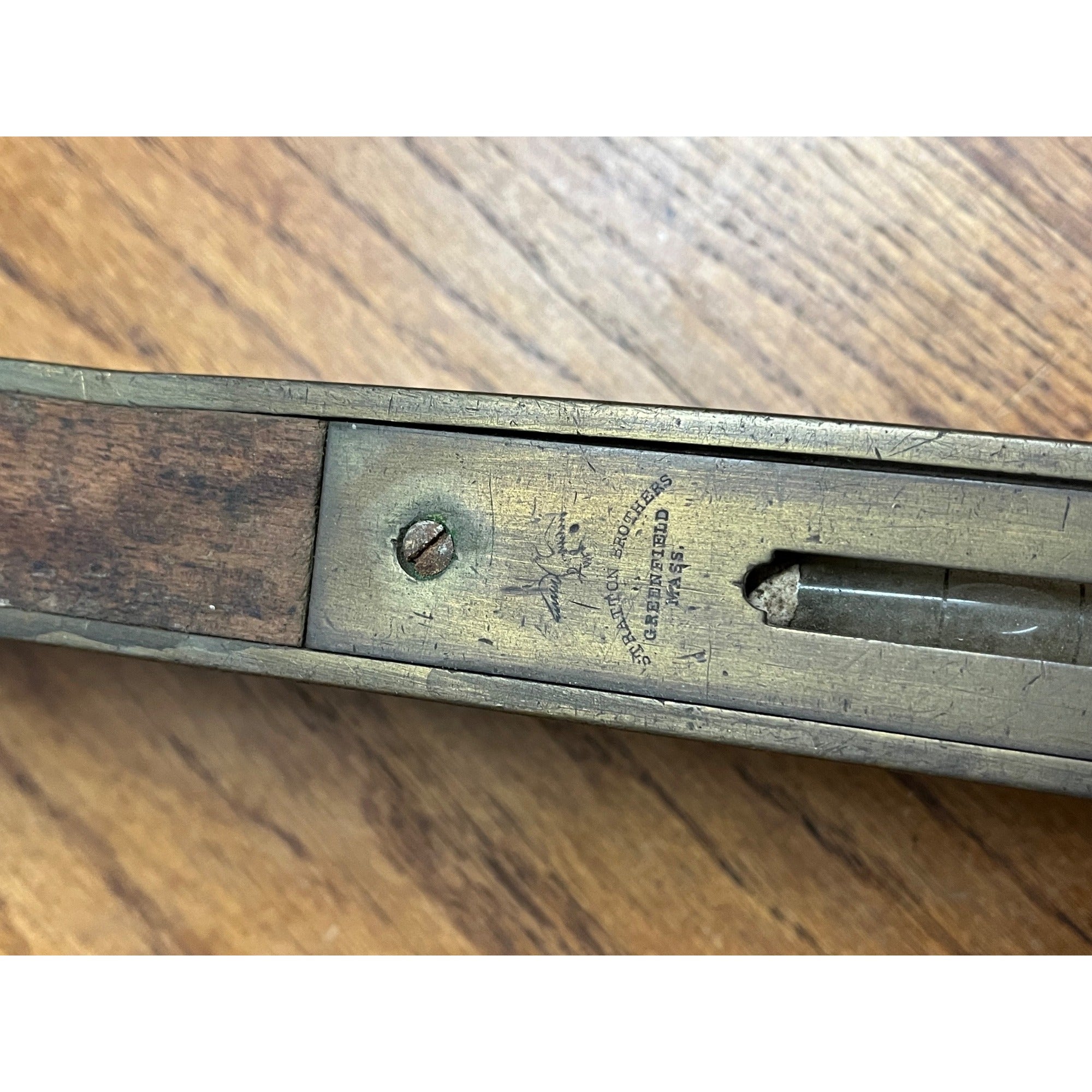 Antique Stratton Brothers No.1 Mahogany & Brass 28" Carpenter Level