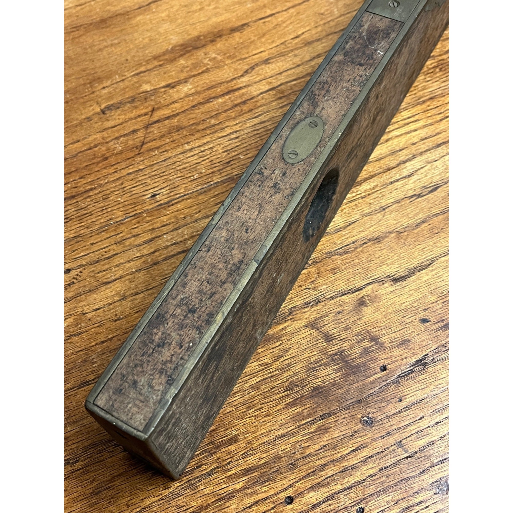 Antique Stratton Brothers No.1 Mahogany & Brass 28" Carpenter Level