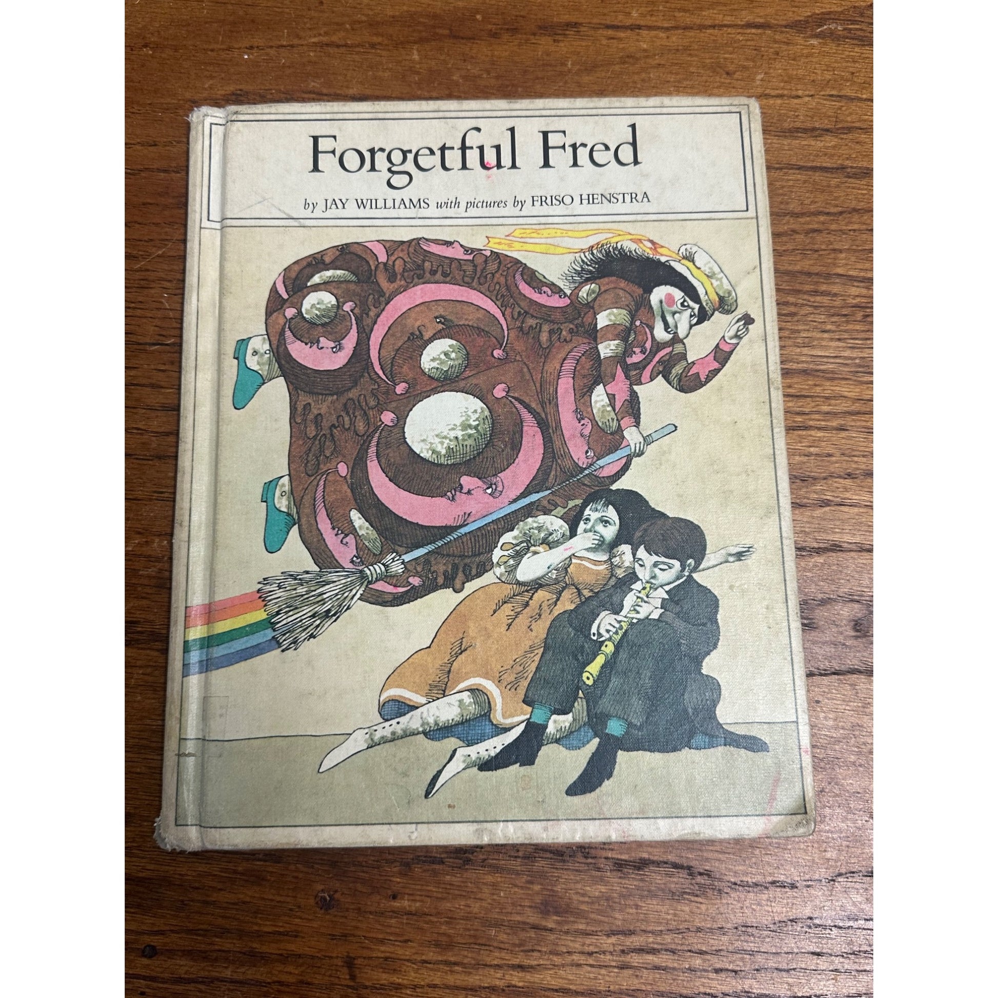 Forgetful Fred by Jay Williams (1974) Children's Book Halloween Witch HC