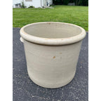 Antique Monmouth Pottery Co. 15 Gallon Stoneware Crock Rare Squatty Size