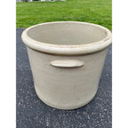 Antique Monmouth Pottery Co. 15 Gallon Stoneware Crock Rare Squatty Size