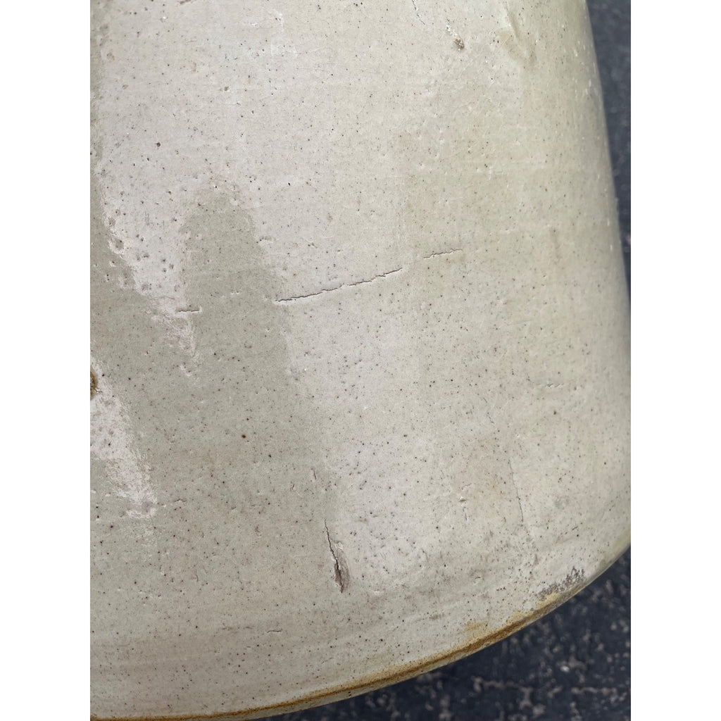 Antique Monmouth Pottery Co. 15 Gallon Stoneware Crock Rare Squatty Size