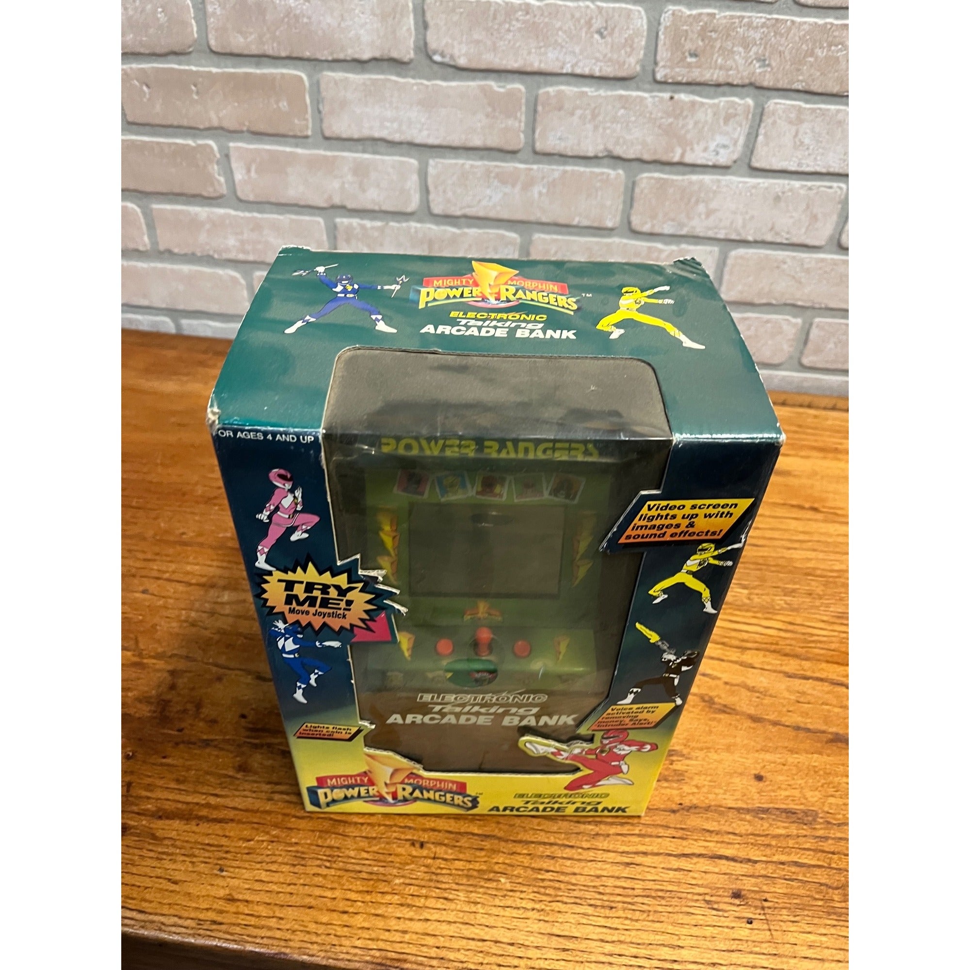 Vintage 1994 Mighty Morphin Power Rangers Electronic Talking Arcade Bank NEW NIB