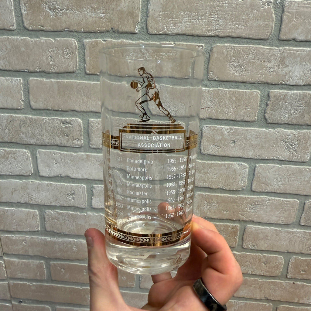 Rare Vintage 1946-1963 NBA Champions Glass NBA Boston Celtics MLPS ++