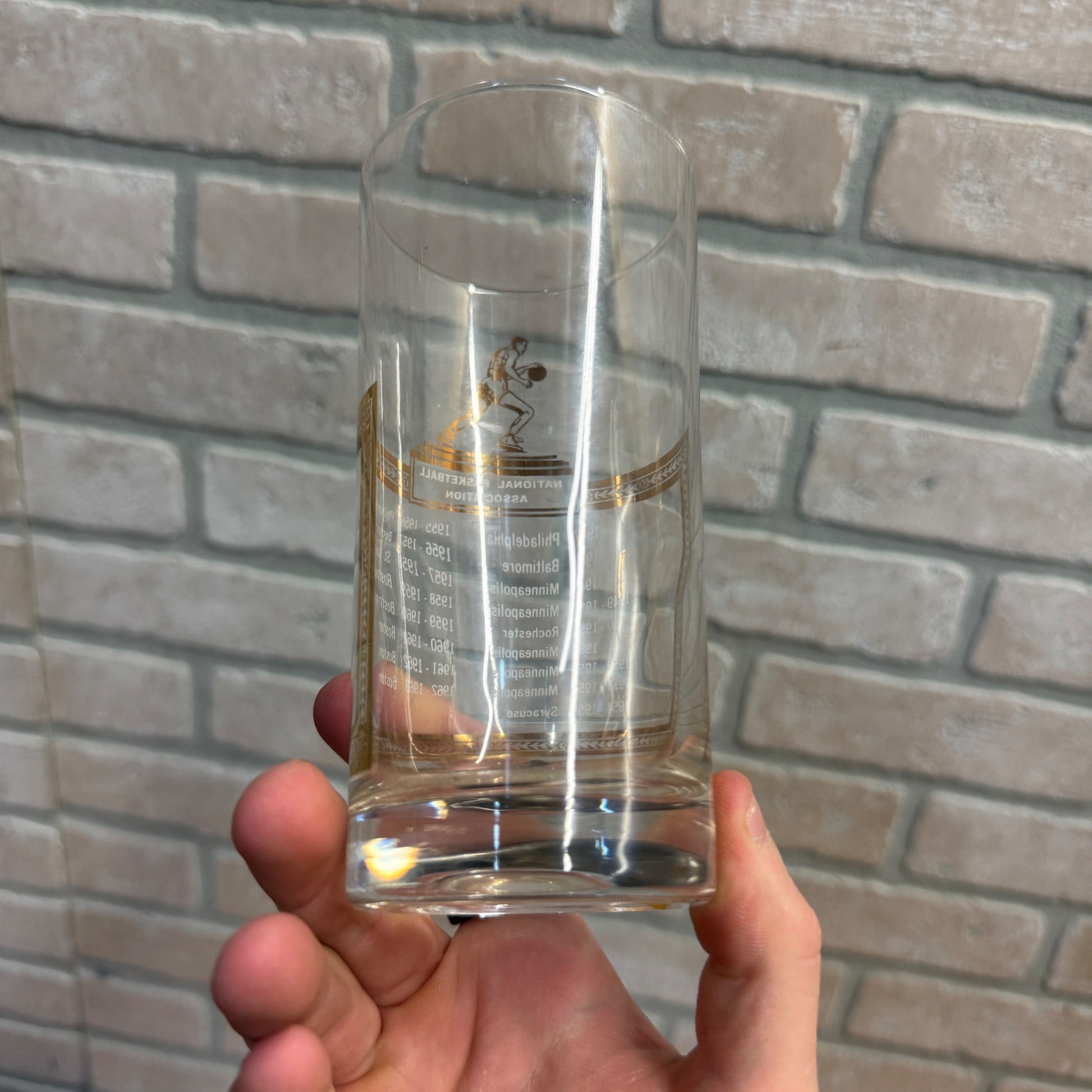 Rare Vintage 1946-1963 NBA Champions Glass NBA Boston Celtics MLPS ++